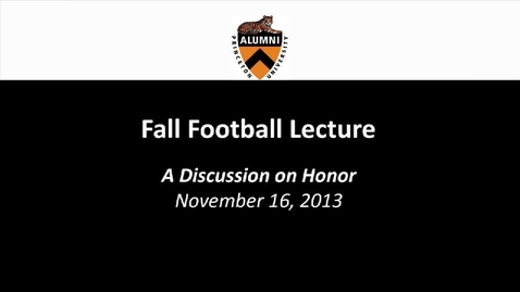 Thumbnail for entry Fall Football Forum: A Discussion on Honor