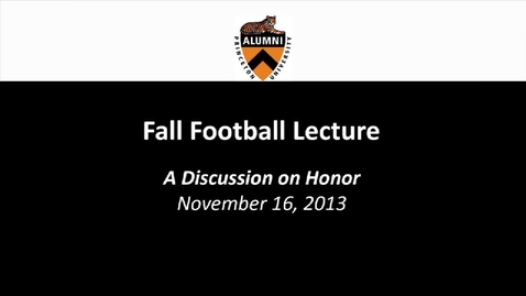 Thumbnail for Fall Football Forum: A Discussion on Honor