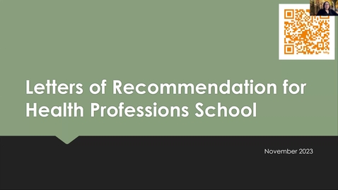 Thumbnail for Asking for Letters of Recommendation