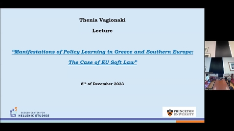 Thumbnail for entry Manifestations of Policy Learning in Greece and Southern Europe:  The Case of EU Soft Law