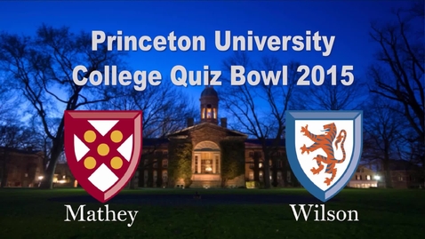 Thumbnail for entry College Quiz Bowl 2015