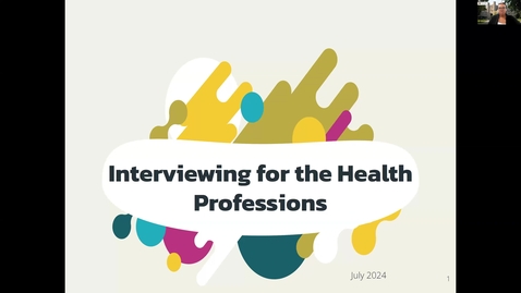 Thumbnail for Interviewing for the Health Professions