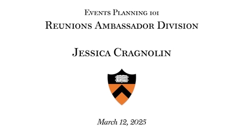 Thumbnail for 2025 Event Planning 101: &quot;Renunion Ambassador Division&quot;