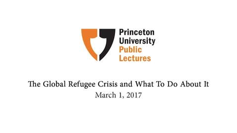 Thumbnail for entry Princeton University Public Lectures: Edge Lecture-David Miliband