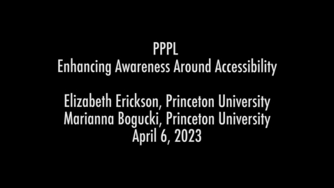 Thumbnail for entry 06April2023_EnhancingAwarenessAroundAccessibility