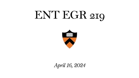 Thumbnail for entry ENT EGR 219 (4.16.24)