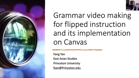 Thumbnail for entry Grammar video making for flipped instruction and its implementation on Canvas