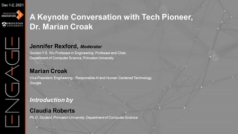 Thumbnail for entry Engage 2021 - A Keynote Conversation with Tech Pioneer, Marian Croak