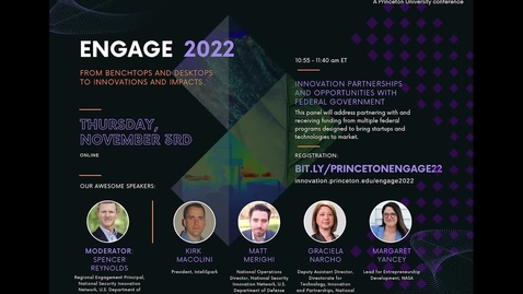 Thumbnail for Innovation Partnerships and Opportunities with Federal Government - Engage 2022