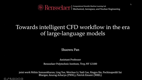 Thumbnail for CSDSeminar13November2025_ShaowuPan