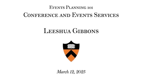Thumbnail for 2025 Event Planning 101: &quot;Conference and Event Services&quot; 