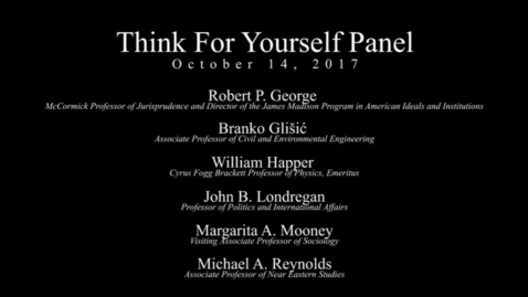 Thumbnail for Think for Yourself Panel