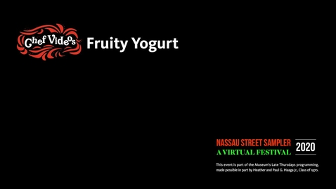 Thumbnail for entry Nassau Sampler - Fruity Yogurt