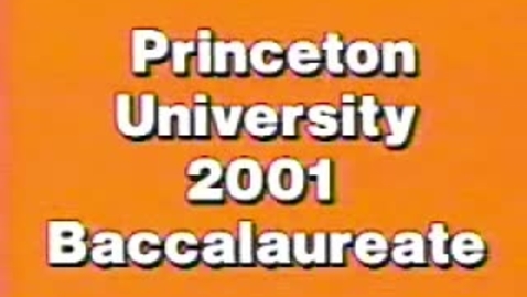 Thumbnail for entry Baccalaureate Ceremony 2001