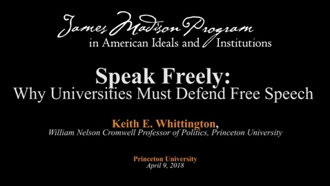 Thumbnail for Speak Freely: Why Universities Must Defend Free Speech
