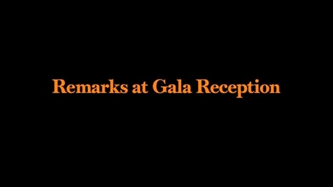 Thumbnail for entry Gala Reception