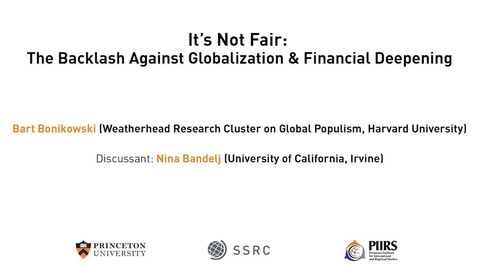 Thumbnail for entry The Dignity &amp; Debt Network Confernece - It’s Not Fair: The Backlash Against Globalization &amp; Financial Deepening