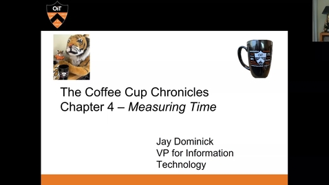 Thumbnail for entry OIT Coffee Cup Chronicles 4: Measuring Time