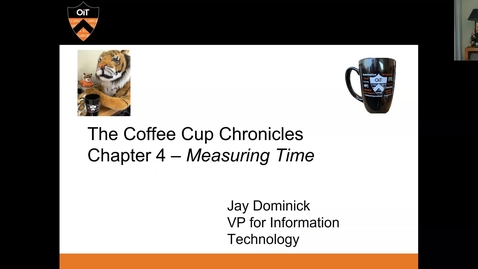 Thumbnail for OIT Coffee Cup Chronicles 4: Measuring Time