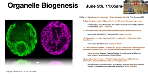 Thumbnail for entry Organelle biogenesis - Chair: Masayuki Onishi