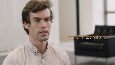 Thumbnail for SPIA Student Spotlight - Conor Hussey, MPA '22