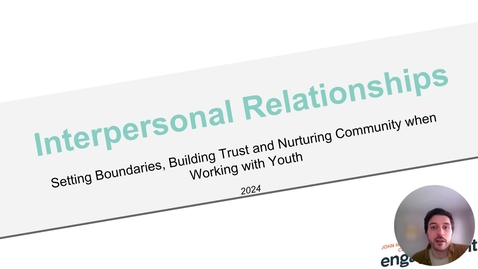 Thumbnail for Working with Minors Training Tutorial by Daniel Alber - Pace Center for Civic Engagement
