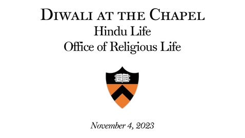 Thumbnail for entry Diwali at the Chapel (11.4.2023)