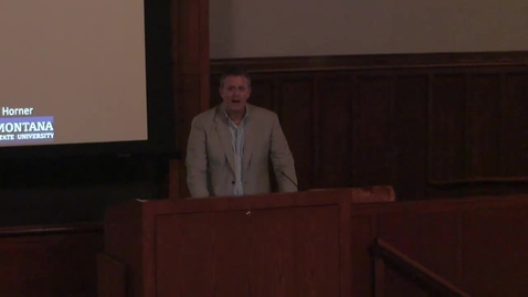 Thumbnail for Vanuxem Public Lecture November 17, 2015 - Jack Horner