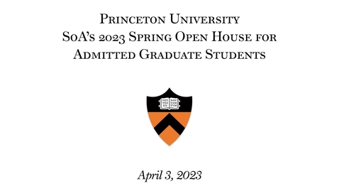 Thumbnail for entry SoA Spring 2023 Open House for Admitted Graduate Students