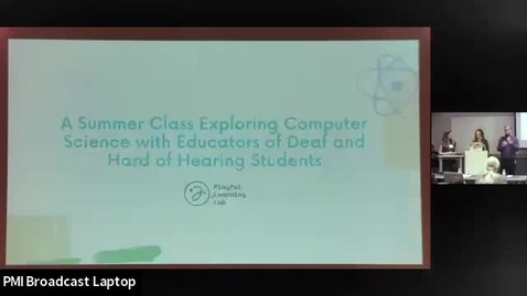 Thumbnail for A Summer Class Exploring Computer Science with Deaf and Hard of Hearing Students ISLAND 2023