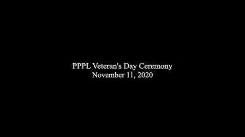 Thumbnail for entry PPPL_VeteransDay_2020
