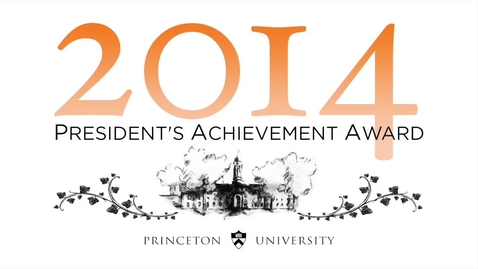 Thumbnail for entry 2014 President’s Achievement Award