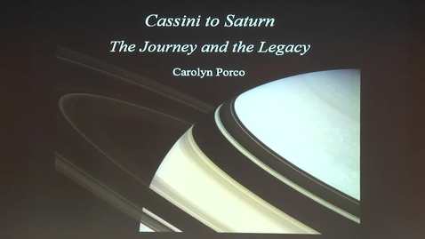 Thumbnail for Vanuxem Lecture Series: Cassini to Saturn - The Journey and the Legacy 