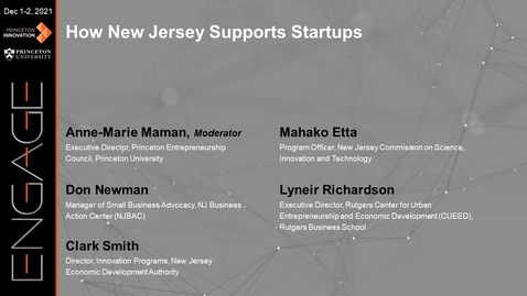 Thumbnail for Engage 2021 - How New Jersey Supports Startups