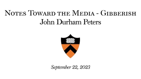 Thumbnail for Notes Toward The Media - Gibberish