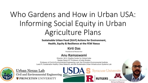 Thumbnail for Who Gardens and How in Urban USA