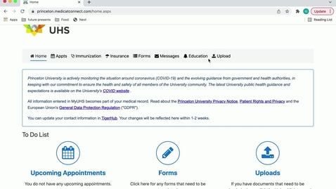 Thumbnail for MyUHS - Uploading Documentation