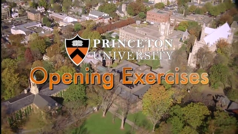 Thumbnail for entry Opening Exercises 2013: A University Convocation