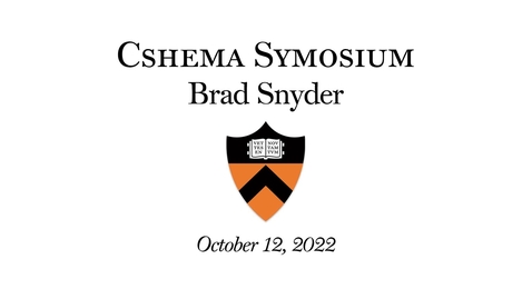 Thumbnail for entry CSHEMA Symposium on Storytelling Keynote - Brad Snyder
