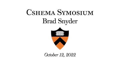 Thumbnail for CSHEMA Symposium on Storytelling Keynote - Brad Snyder