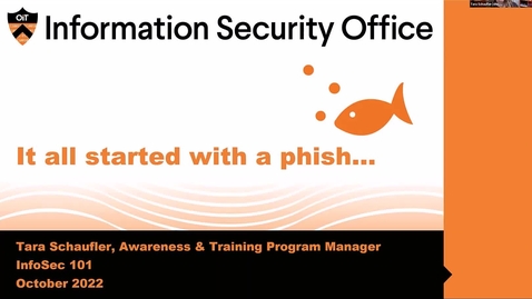Thumbnail for entry It all Started with a Phish: Protecting Sensitive Information from Cyber Criminals