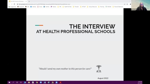 Thumbnail for Interview Workshop for Health Professions