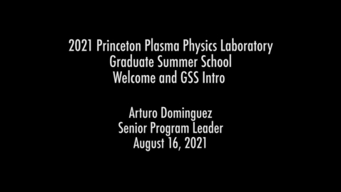 Thumbnail for GSS16August2021_Intro