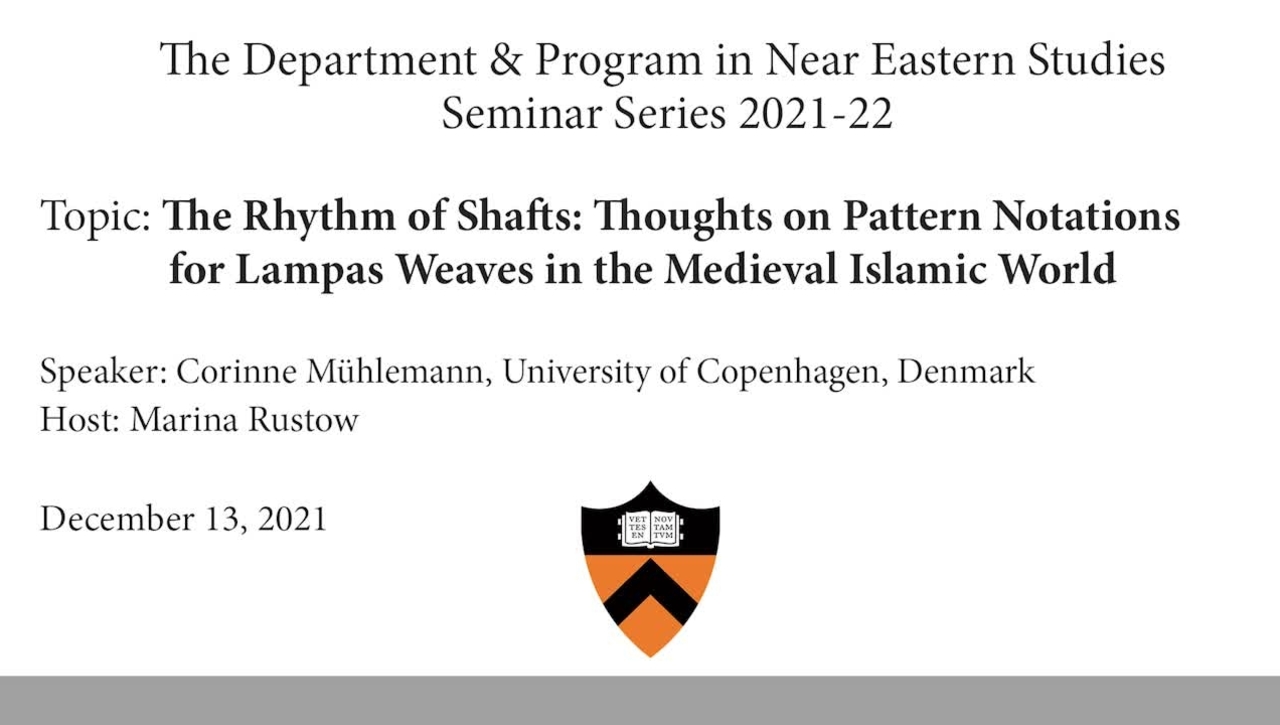 The Rhythm of Shafts- Thoughts on Pattern Notations for Lampas Weaves in the Medieval Islamic World