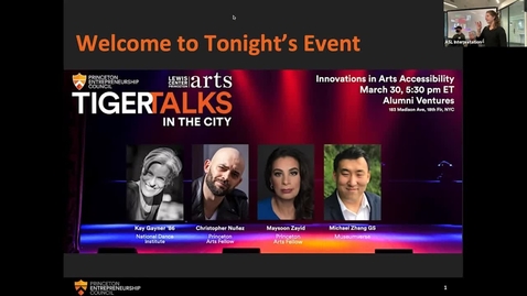 Thumbnail for TigerTalks in the City: Innovations in Arts Accessibility