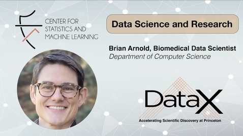 Thumbnail for entry Brian Arnold: DataX Biomedical Data Scientist
