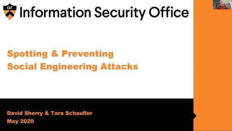 Thumbnail for Webinar: Spotting and Preventing Social Engineering Attacks