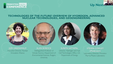Thumbnail for entry PUEA 2020 Conference Day 2: Panel 6 - Technologies of the Future? Overview of Hydrogen, Advanced Nuclear Technologies, and Geoengineering