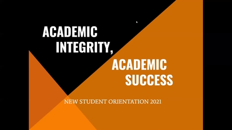 Thumbnail for Butler College -- Academic Integrity, Academic Success