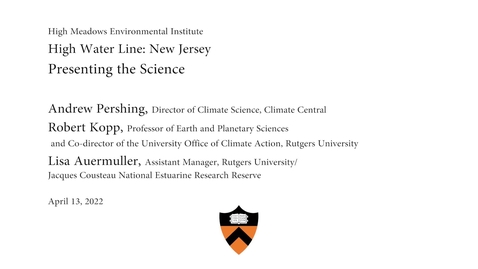 Thumbnail for HMEI:  High Water Line New Jersey &quot;Presenting the Science&quot;